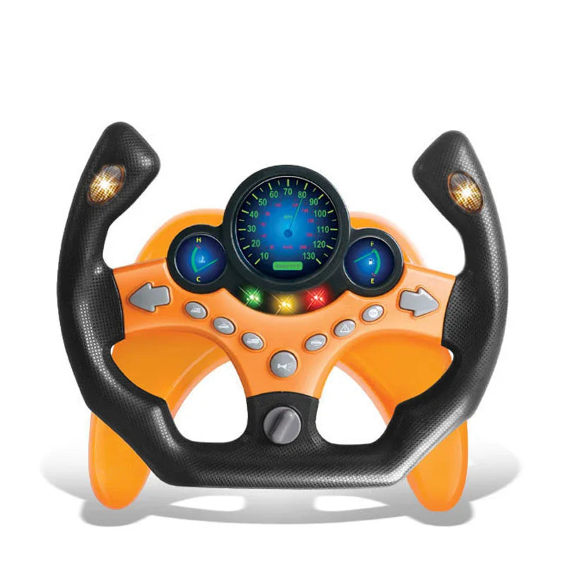 Electric Simulation Steering Wheel Toy With Light And Sound