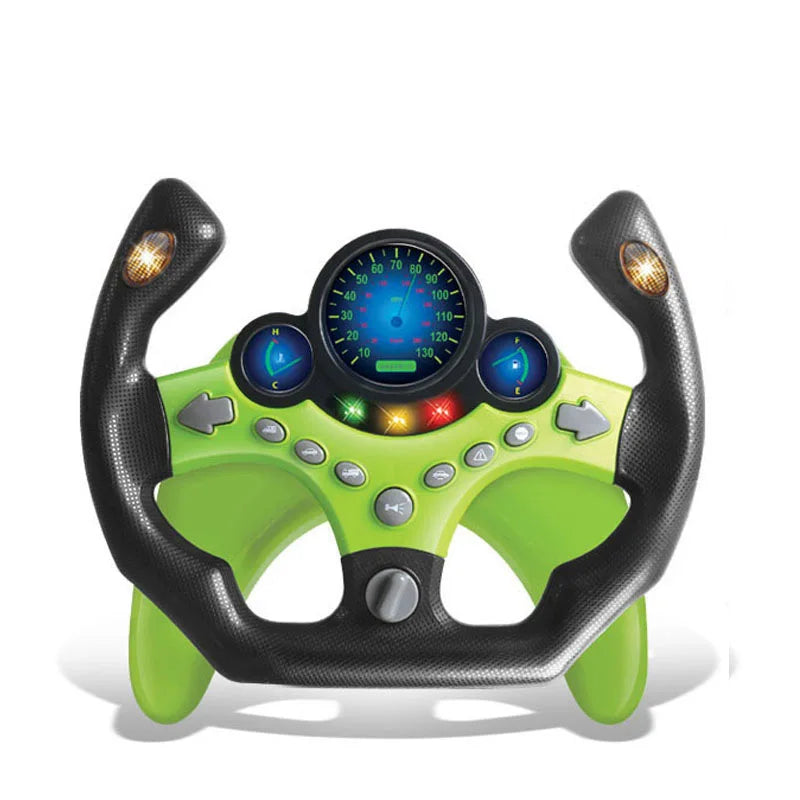 Electric Simulation Steering Wheel Toy With Light And Sound