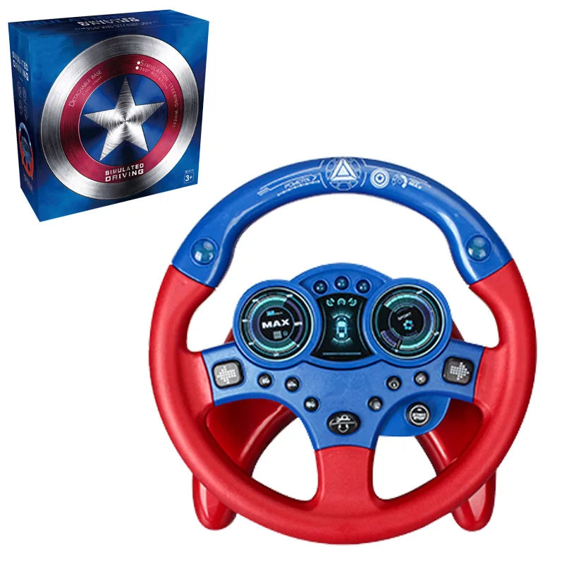 Electric Simulation Steering Wheel Toy With Light And Sound