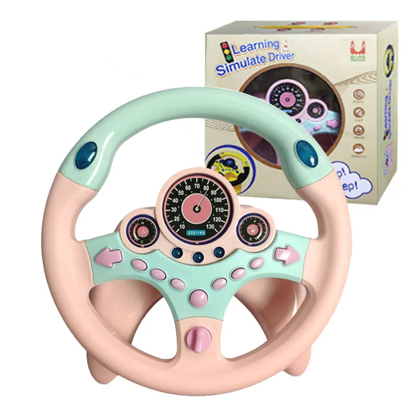 Electric Simulation Steering Wheel Toy With Light And Sound