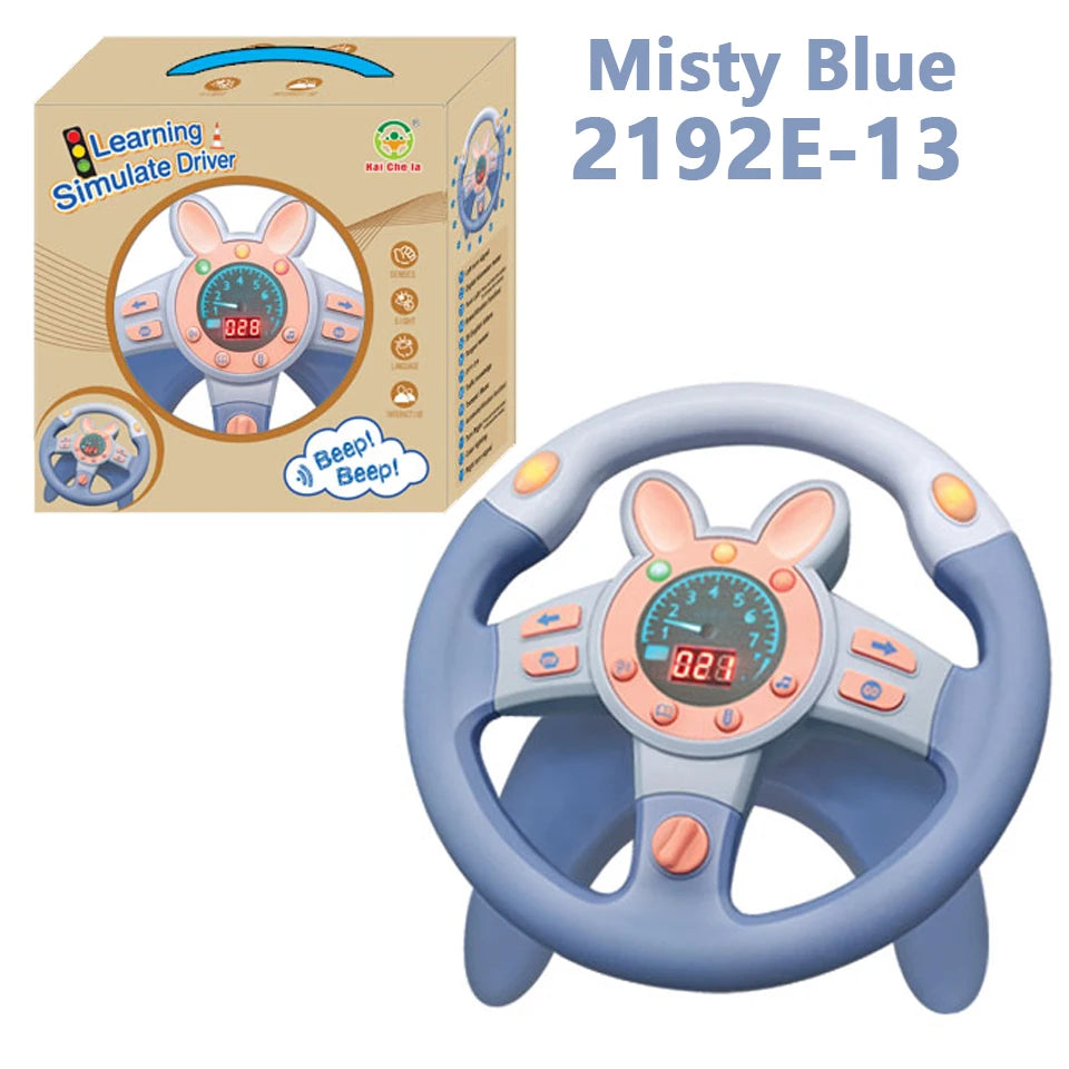 Electric Simulation Steering Wheel Toy With Light And Sound