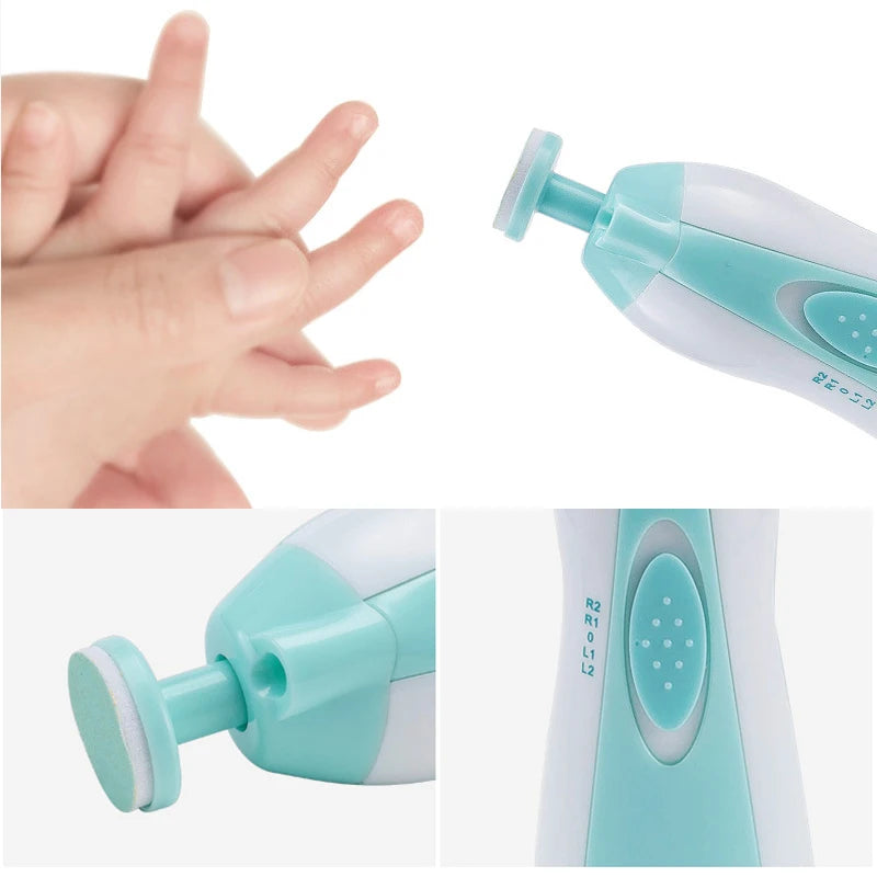 Baby Electric Nail Trimmer&Nail Polisher Tool Set