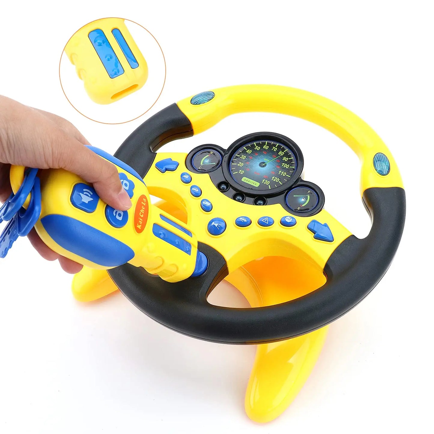 Electric Simulation Steering Wheel Toy With Light And Sound