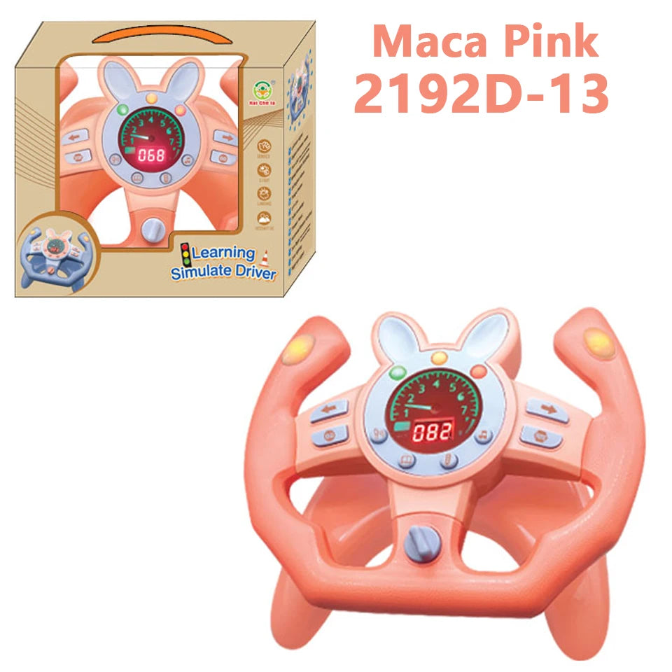 Electric Simulation Steering Wheel Toy With Light And Sound