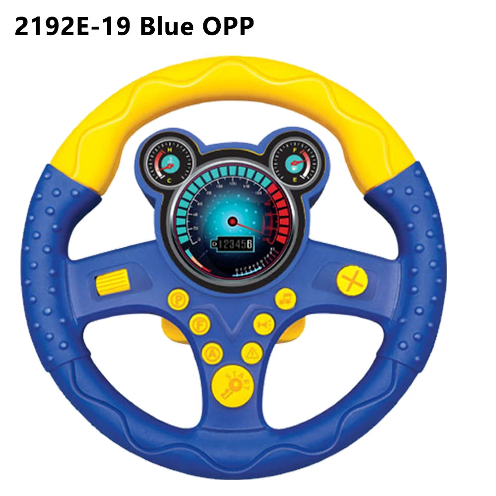 Electric Simulation Steering Wheel Toy With Light And Sound