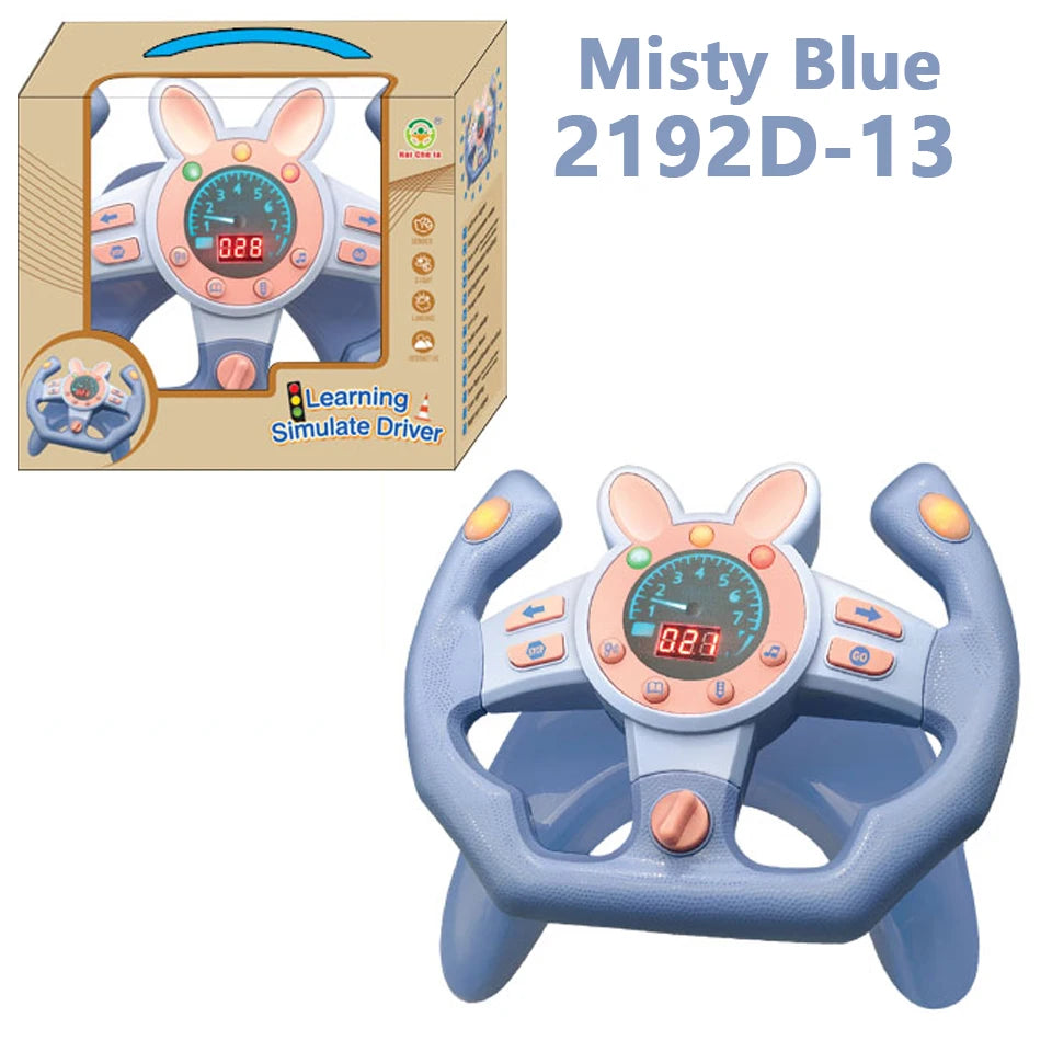 Electric Simulation Steering Wheel Toy With Light And Sound