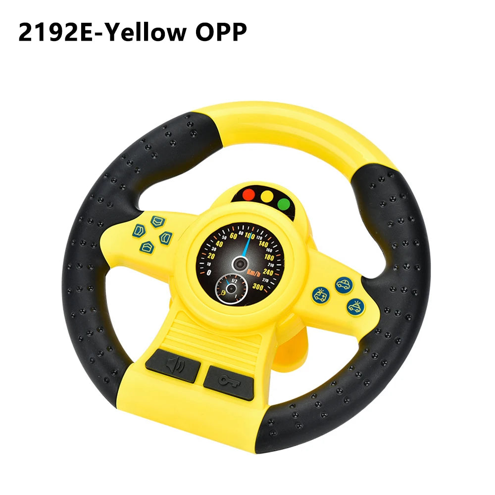 Electric Simulation Steering Wheel Toy With Light And Sound