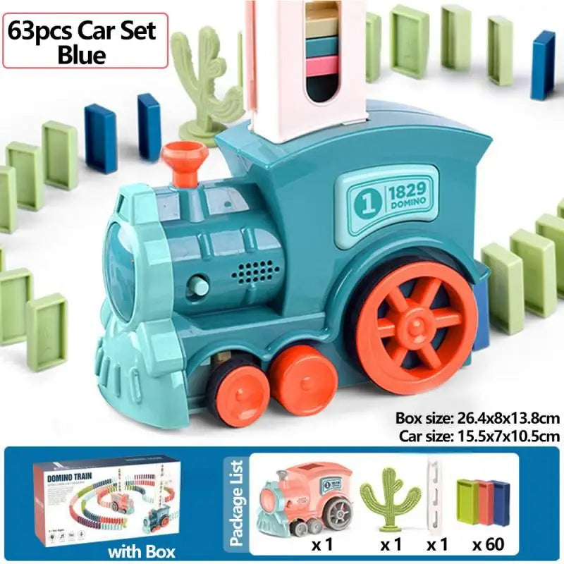 Auto-Setting Domino Train Set