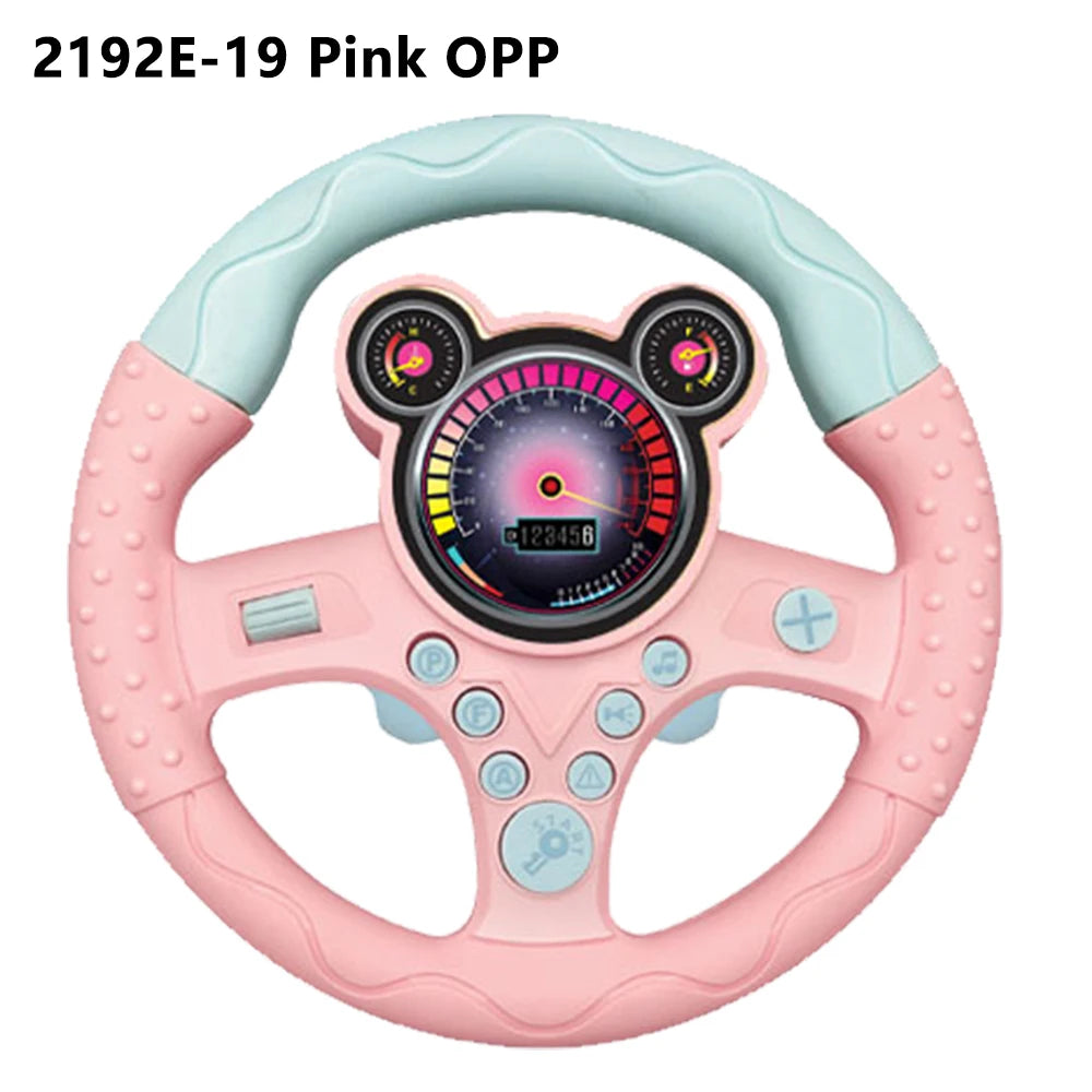 Electric Simulation Steering Wheel Toy With Light And Sound