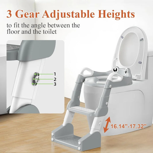 Adjustable Potty Chair, 2 IN 1 Toddler Training Toilet Seat