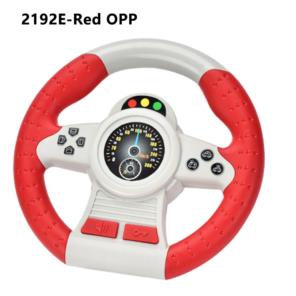 Electric Simulation Steering Wheel Toy With Light And Sound