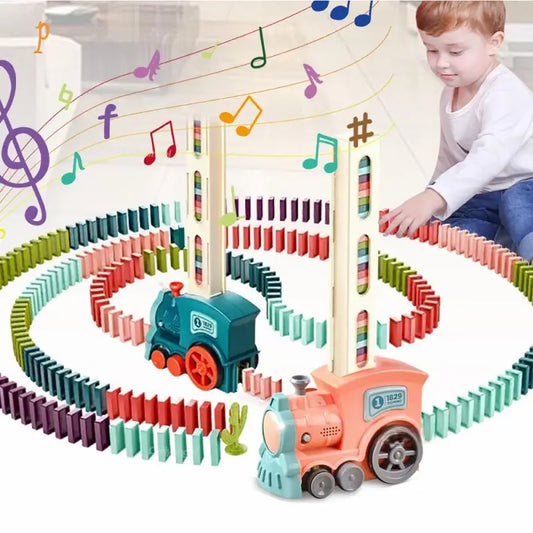 Auto-Setting Domino Train Set